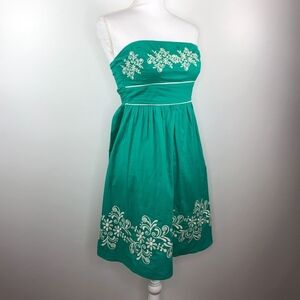 Flying Tomato Green Strapless Dress Small